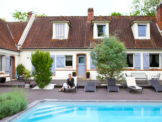 Maison de campagne revisitée - Marines 95, Katia Rocchia Home Designer Katia Rocchia Home Designer Classic style houses