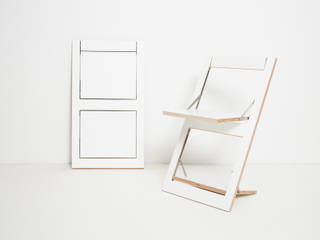 Fläpps Folding Chair, AMBIVALENZ AMBIVALENZ Salas de jantar minimalistas contraplacado