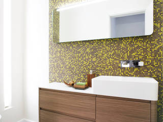 Penthouse / Gäste-WC, Angelika Wenicker - Vollbad Angelika Wenicker - Vollbad 現代浴室設計點子、靈感&圖片