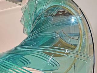 Spiral staircase in glass, Siller Treppen/Stairs/Scale Siller Treppen/Stairs/Scale บันได กระจกและแก้ว