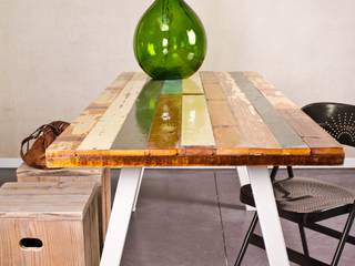Tisch recyceltes Holz/Stahlbeinen, PURE Wood Design PURE Wood Design Dining roomTables