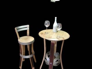 mobilier caves à vins , Douelledereve / Eco design construction Douelledereve / Eco design construction Ruang Penyimpanan Wine/Anggur Gaya Eklektik