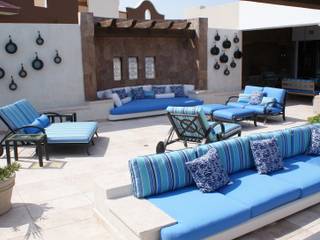 OUTDOOR LIVING LOS CABOS BY DIAZ DE LUNA, DIAZ DE LUNA SIGNATURE DIAZ DE LUNA SIGNATURE بلكونة أو شرفة