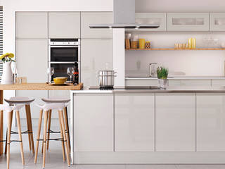 Handleless Kitchens Leicester, The Leicester Kitchen Co. Ltd The Leicester Kitchen Co. Ltd 모던스타일 주방 싱크 & 수도꼭지