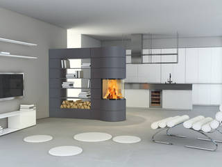 Eine magische Inszenierung von Feuer , Spartherm Feuerungstechnik GmbH Spartherm Feuerungstechnik GmbH Living room