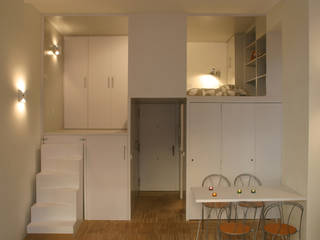 Loft DUQUE DE ALBA. Madrid, Beriot, Bernardini arquitectos Beriot, Bernardini arquitectos ミニマルデザインの ダイニング