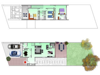 Carrillo arquitectos | Forma y Espacio의 현대 , 모던