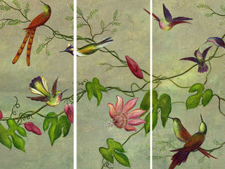 Triptyque Oiseaux exotiques, APOLONY APOLONY Other spaces