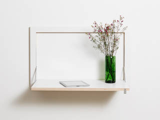 Fläpps Wall Desk, AMBIVALENZ AMBIVALENZ Estudios y despachos de estilo minimalista Contrachapado