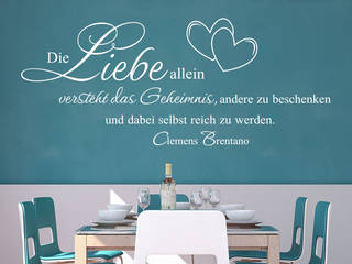 Wandtattoo Zitate eine kreative Wandgestaltung, Klebeheld.de der Wandtattoo-Gestalter Klebeheld.de der Wandtattoo-Gestalter Living room