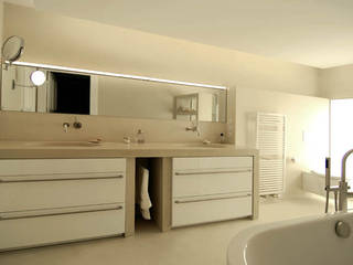 Bad Metropolitan, material raum form material raum form Modern bathroom Concrete