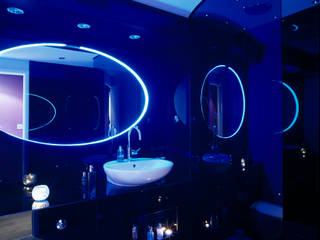 Luxury Penthouse London, Quirke McNamara Quirke McNamara 모던스타일 욕실 검정