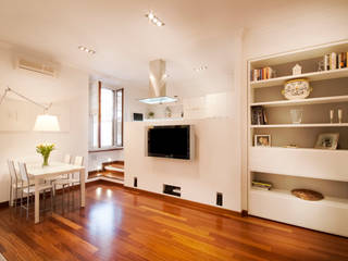 Appartamento a Milano, Graphite Graphite Nhà phong cách tối giản