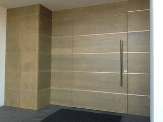 Conception d'une porte sur pivot , Myriam Galibert Amenagement Myriam Galibert Amenagement Minimalist style doors Doors