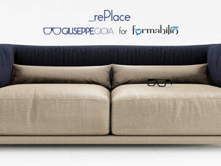 rePlace - Divano, GiuseppeGioiaDesigner GiuseppeGioiaDesigner Eclectic style living room