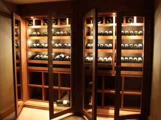 Armoire à vin sur mesure en chêne - Courchevel, Degré 12 Degré 12 ห้องเก็บไวน์