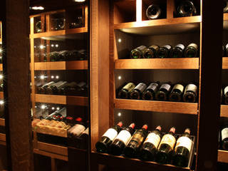 Armoire à vin sur mesure en chêne - Courchevel, Degré 12 Degré 12 ห้องเก็บไวน์