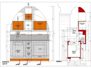 Cucina nel trullo, Worma Lightbuilding Worma Lightbuilding مطبخ