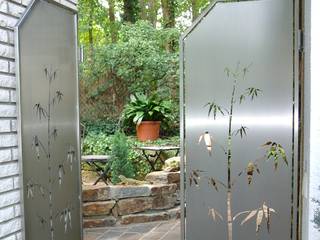 Stainless Steel Visual Barriers. Edelstahl Atelier Crouse: Jardin moderne