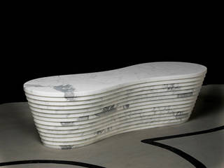 Land_marble bench, PAOLO ULIAN & MORENO RATTI PAOLO ULIAN & MORENO RATTI Espaços comerciais