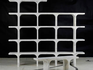 Comb_bench or bookcase, PAOLO ULIAN & MORENO RATTI PAOLO ULIAN & MORENO RATTI Espaços comerciais