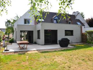 EXTENSION BOIS D’UNE MAISON INDIVIDUELLE A MARCQ-EN-BAROEUL, AMIOT ARNOUX ARCHITECTES AMIOT ARNOUX ARCHITECTES