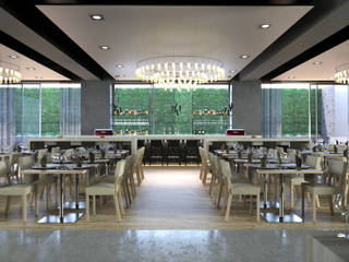 Proyecto 3D de un comedor de hotel , Realistic-design Realistic-design Classic style dining room