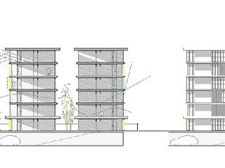 Vivienda Colectiva en Córdoba, TAMA ESTUDIO TAMA ESTUDIO Espaços comerciais