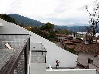 Casa con vista, Dellekamp Dellekamp Minimalistische balkons, veranda's en terrassen