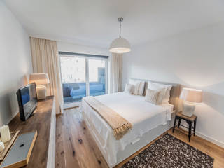 DUESSELDORF MODEL APARTMENT, edit home staging edit home staging Phòng ngủ phong cách chiết trung