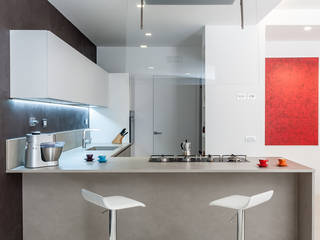 Appartamento a Monteverde, zero6studio - Studio Associato di Architettura zero6studio - Studio Associato di Architettura Cucina moderna