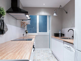 Proyecto Ciutadella, Dröm Living Dröm Living 北欧デザインの キッチン