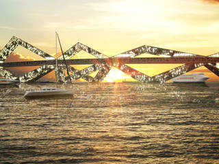 Aca Bay Bridge, BNKR Arquitectura BNKR Arquitectura مساحات تجارية