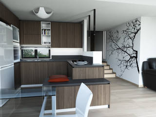 Living a Monza, Architetto ANTONIO ZARDONI Architetto ANTONIO ZARDONI Modern kitchen