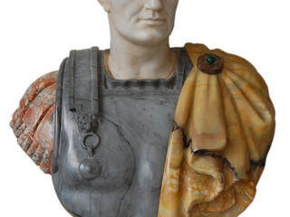 Busto policromo "Giulio Cesare", Todini Sculture Todini Sculture 클래식스타일 거실