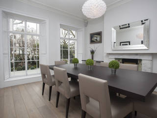 Holland Park: Notting Hill, Roselind Wilson Design Roselind Wilson Design ห้องทานข้าว