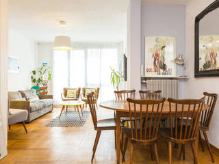 Rénovation d'un appartement Paris 11eme , CLAIRE CLERC DECORATION INTERIEURE CLAIRE CLERC DECORATION INTERIEURE Scandinavische