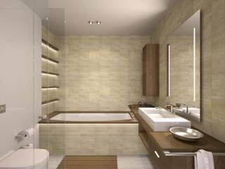 Perspectivas 3D - Baños , Realistic-design Realistic-design Modern living