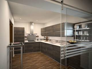 Perspectivas 3D - Cocinas, Realistic-design Realistic-design Modern living