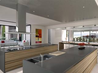 Perspectivas 3D - Cocinas, Realistic-design Realistic-design Modern living
