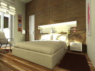 Virtual home staging , Studio di Architettura Tundo Studio di Architettura Tundo Modern style bedroom