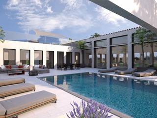 Perspectivas 3D - piscinas , Realistic-design Realistic-design Bể bơi: Thiết kế nội thất · bố trí · Ảnh
