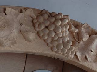 Sculptural Organic Handmade Bespoke kitchen Furniture Carved Wood Design Bespoke Kitchens. KitchenCabinets & shelves