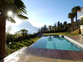 VILLA A LUGANO_2003, G*AA - Giaquinto Architetti Associati G*AA - Giaquinto Architetti Associati オリジナルな 家