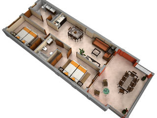 Planos de corte 3D , Realistic-design Realistic-design House