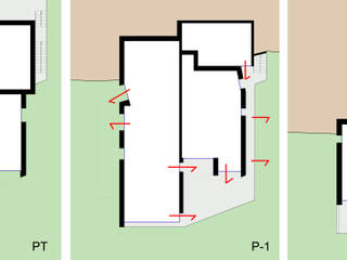 PAS Casa a gradoni, Studio d'architettura Casali Sagl Studio d'architettura Casali Sagl Rumah: Ide desain interior, inspirasi & gambar