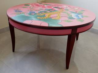 Peranakan plate coffee table, Art From Junk Pte Ltd: eclectic by Art From Junk Pte Ltd,Eclectic