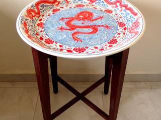 Dragon dish table, Art From Junk Pte Ltd Art From Junk Pte Ltd Espaços comerciais