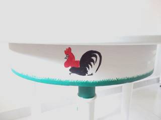 Lampang rooster table, Art From Junk Pte Ltd Art From Junk Pte Ltd