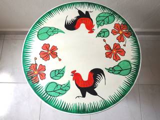 Lampang rooster table, Art From Junk Pte Ltd Art From Junk Pte Ltd